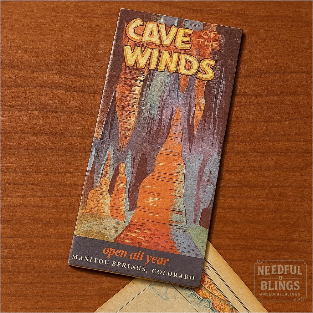 Vintage 1963 Cave of the Winds Colorado Travel Brochure